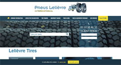 Desktop Screenshot of pneus-lelievre.com