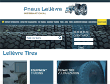 Tablet Screenshot of pneus-lelievre.com